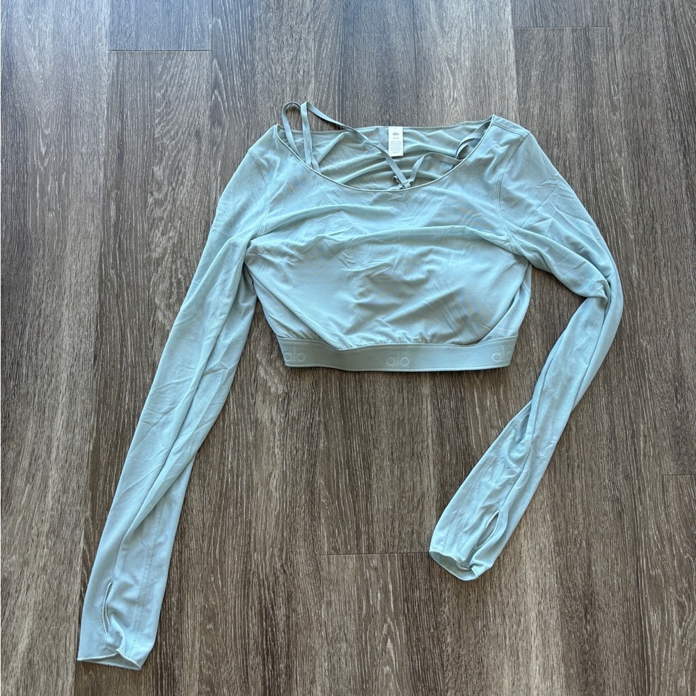 Alo Yoga Airlift Ballet Dream Long Sleeve Bra Top